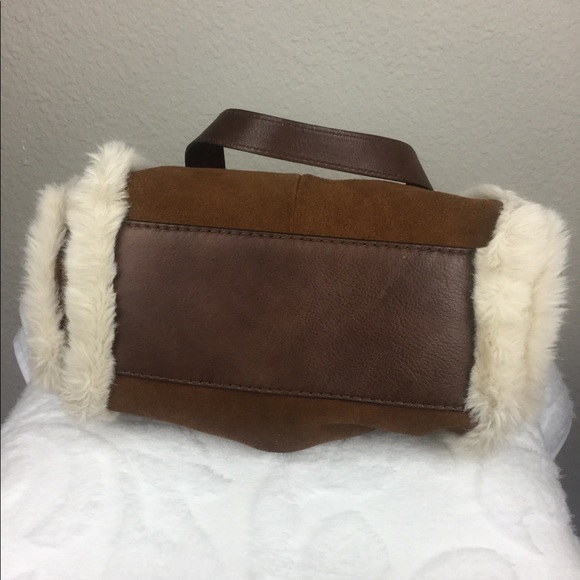 FOSSIL Brown Suede Handbag - Picture 5 of 8